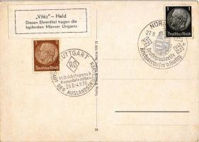 Horthy Miklós kormányzó és Horthy Miklósné Purgly Magdolna, magyar címer / Seine Durchlaucht der Rei...