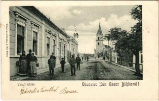 1905 Kunszentmiklós, Vasú utca, Tolnai Antal üzlete és saját kiadása