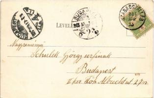 1905 Kunszentmiklós, Vasú utca, Tolnai Antal üzlete és saját kiadása