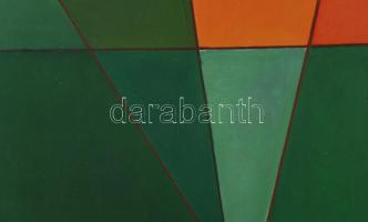 Karsch, Manfred (1948-): Ősz a Mátrában, 1997. Olaj, farost, jelezve jobbra középen lent, hátoldalán...