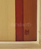 Karsch, Manfred (1948-): Oltár (Altar), 1981. Olaj, farost, jelezve jobbra lent, hátoldalán autográf...