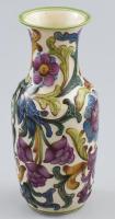 cca 1912-1914 Rosenthal váza. Plasztikus festett virágmintákkal díszített, jelzett, "Reznay W. Vilmos Budapest" kereskedői pecséttel ellátott, hibátlan, m: 14,5 cm
