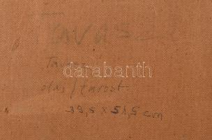 Karsch, Manfred (1948-): Tavasz, 1979. Olaj, farost, jelezve jobbra lent, hátoldalán autográf felira...