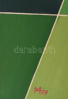 Karsch, Manfred (1948-): Tavasz, 1979. Olaj, farost, jelezve jobbra lent, hátoldalán autográf felira...