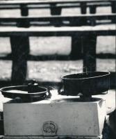 1962 Tóth István debreceni fotóművész ,,Mérleg" című vintage alkotása, feliratozva, ezüst zsela...