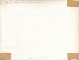 1962 Tóth István szekszárdi fotóművész ,,Esti fények" című vintage alkotása, feliratozva, ezüst...