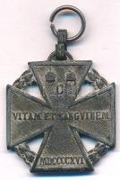 1916. "Károly-csapatkereszt" Zn kitüntetés mellszalag nélkül T:XF patina
Hungary 1916. &q...