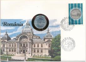 Románia 1966. 1L felbélyegzett borítékban, bélyegzéssel, német nyelvű leírással T:UNC  Romania 1966. 1 Leu in envelope with stamp and cancellation, with German description C:UNC