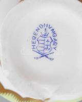 Herendi Viktória mintás kis váza, jelzéssel, talpán pattanással, m: 7 cm