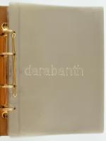 Négygyűrűs műbőr borítású "Numis Briefe" berakó 40db kettes osztású berakólappal, használt...