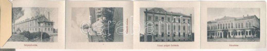 1912 Békéscsaba, Fő tér, Gesmey Soma könyv- és papírkereskedése, Békésmegyei Függetlenség könyvnyomd...