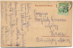 1912 Békéscsaba, Fő tér, Gesmey Soma könyv- és papírkereskedése, Békésmegyei Függetlenség könyvnyomd...