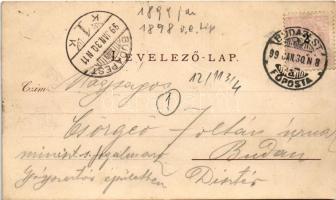 1899 (Vorläufer) Törökbálint, Villa Amália, szélmotor (szélmalom). Kellner és Mohrlüder Art Nouveau,...