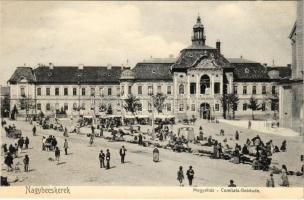 Nagybecskerek, Zrenjanin, Veliki Beckerek; Megyeház, piac / Comitäts Gebäude / county hall, market