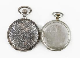 Elira ezüst (Ag) zsebóra niellós, aranyberakásos figurális díszítéssel., jelzett, nem működik d: 50 ...