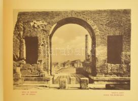 cca 1900 Pompei leporello képes füzet, kissé sérült borítóval 33x23 cm