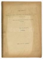 1950 Hubay Miklós: A szovjet dráma és színház története. III. éves színészek és színházi rendezők számára. 1950/51.Nem lektorált jegyzet 98p Gépirat kis példányszám