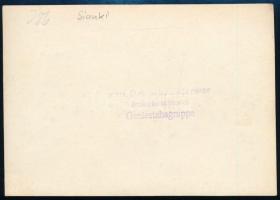 cca 1916 Sianki (Lengyelország) viadukthíd javítása, a Német Hadsereg Főparancsnokságának pecsétjéve...