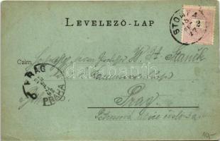 1898 (Vorläufer) Stomfa, Stampfen, Stupava; Gróf Károlyi kastély este. Kapható Wetschlnél / Schloss ...