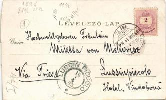 1898 (Vorläufer) Kassa, Kosice; Felső Fő utca, Állami ipariskola, dóm, Gazdasági tanintézet, gőzfürd...