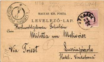 1898 (Vorläufer) Dobsina, Dobschauer Eishöhle / jégbarlang belső / ice cave interior. Art Nouveau, f...