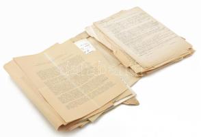 cca 1945-1960 Verbőczy Kálmán (1888-1967) alezredes, az Országos Magyar Lövész Szövetség (OMLSZ) főlövészmestere, a Székely Hadosztály volt zászlóaljparancsnokának telke államosítása ügyében kelt iratok, levelek, stb gyűjteménye