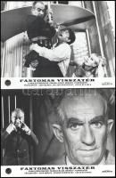 cca 1965 ,,Fantomas visszatér" című francia - olasz bűnügyi filmvígjáték jelenetei és szereplői...