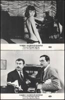 cca 1966 "Maigret felügyelő csapdája" című olasz-francia film jelenetei és szereplői, 24 db vintage produkciós filmfotó ezüst zselatinos fotópapíron, a használatból eredő (esetleges) kisebb hibákkal, 18x24 cm