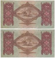 1932. 50P (2x) sorszámkövetők "D 162 047931 - D 162 047932" T:XF,VF
Adamo P14