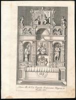1835 A pozsonyi Szűz-Mária kápolna és az esztergomi Bakócz-kápolna oltárképét ábrázoló két rézmetsze...
