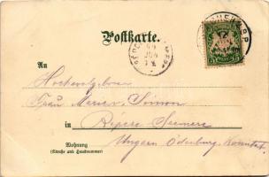 1899 (Vorläufer) München, Munich; Kgl. Hofbräuhaus, Grosse und kleine Parterre Bierhalle, Küchengang...