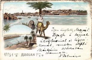 1900 Aswan, Assouan; H. Guggenheim &amp; Co. Art Nouveau, litho (EK)