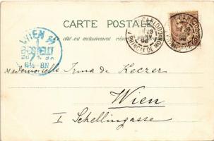 1898 (Vorläufer) Monte Carlo, Casino, Salle de Trente-et-Quarante, Le Palais du prince, Salle des co...