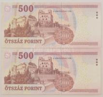 2010. 500Ft (2x) "EA", "ED" T:F szép papír