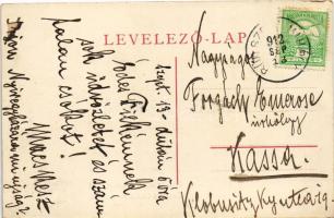 1912 Bűdszentmihály (Tiszavasvári), Dessewffy kastély és park részlete. Art Nouveau (EK)