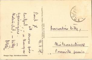 1941 Nádasdladány, községháza, Hangya fogyasztási szövetkezet üzlete és saját kiadása (EK)