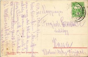 1914 Mezőhegyes, Gidrán ménes, katona tisztek. Knappe János vasúti vendéglő kiadása (EK)