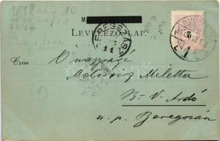 1899 (Vorläufer) Budapest XIV. Ősbudavár, Ős-Budavár este, bemenet (EK)