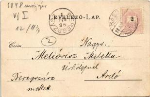 1898 (Vorläufer) Kassa, Kosice; Székesegyház. Breitner Mórnál kapható / Cathedral. Art Nouveau, flor...