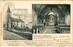 1902 Héthárs, Lipjany, Lipany; Római katolikus templom belső. Divald / church interior