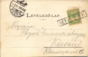 1902 Héthárs, Lipjany, Lipany; Római katolikus templom belső. Divald / church interior