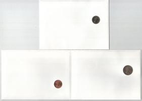 5db-os érmés boríték tétel, mind különféle és német nyelvű tájékoztatóval, benne: Tuvalu, Ascension,...