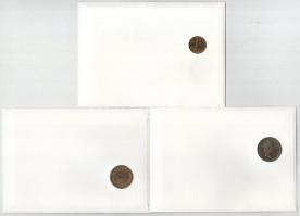 5db-os érmés boríték tétel, mind különféle és német nyelvű tájékoztatóval, benne: Barbados, Közép-Af...