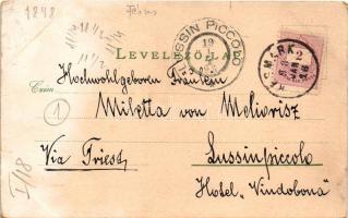 1898 (Vorläufer) Késmárk, Kezmarok; Városháza, Magas Tátra, Fő tér, Lyceum új épülete / Vysoké Tatry...