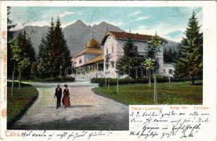 1902 Tátralomnic, Tatranská Lomnica (Magas-Tátra, Vysoké Tatry); Gyógyház. Feitzinger Ede 79 bt. / spa