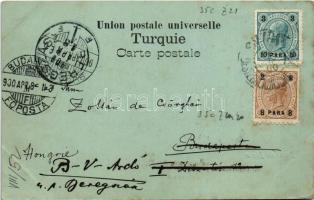 1900 Izmir, Smyrne; Bains de Diane / Hamamlari at night (EK)