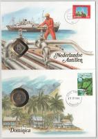 5db-os érmés boríték tétel, mind különféle és német nyelvű tájékoztatóval, benne: Botswana, Ghána, B...