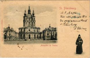1898 (Vorläufer) Saint Petersburg, St. Petersbourg, Leningrad, Petrograd; Monastere de Smolna / Smolny Convent, nun (EK)