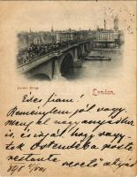 1898 (Vorläufer) London, London Bridge (11,5 x 8,9 cm) (EB)