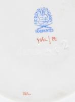 Herendi szőlőlevél mintás gyűrűtartó tálka, jelzéssel, hibátlan, d: 8 cm